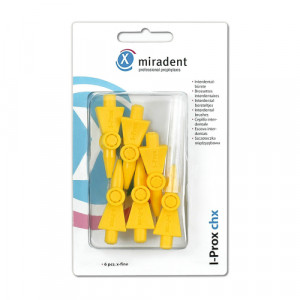 Produktbild von MIRADENT Interdentalb&uuml;rste I-Prox CHX x-fine gelb