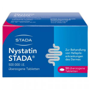 Produktbild von NYSTATIN STADA 500.000 I.E. &uuml;berzogene Tab.