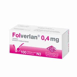 Produktbild von FOLVERLAN 0,4 mg Tabletten