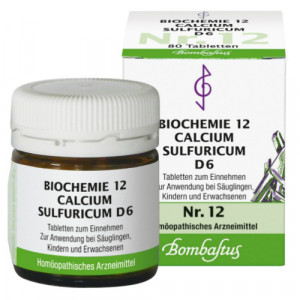 Produktbild von BIOCHEMIE 12 Calcium sulfuricum D 6 Tabletten