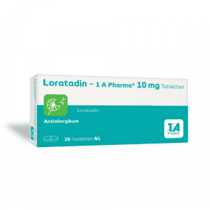 Produktbild von LORATADIN-1A Pharma Tabletten