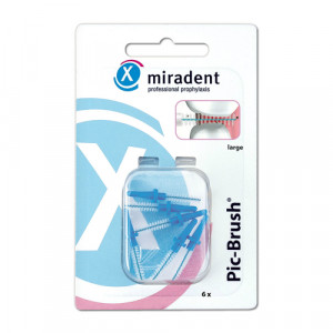 Produktbild von MIRADENT Interd.Pic-Brush Ersatzb.large blau