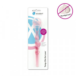 Produktbild von MIRADENT Zungenreiniger Tong-Clin de L.pink trans.