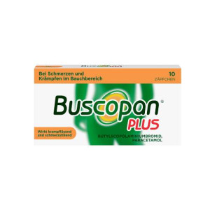 Produktbild von BUSCOPAN plus 10 mg/800 mg Suppositorien