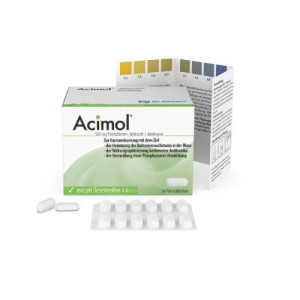 Produktbild von ACIMOL mit pH Teststreifen Filmtabletten