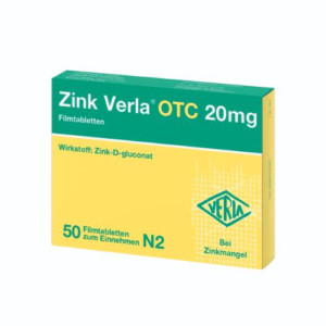 Produktbild von ZINK VERLA OTC 20 mg Filmtabletten