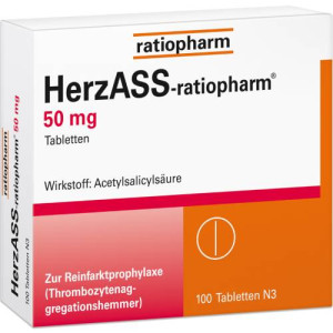 Produktbild von HERZASS-ratiopharm 50 mg Tabletten
