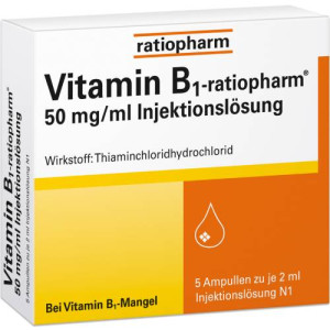 Produktbild von VITAMIN B1-RATIOPHARM 50 mg/ml Inj.Lsg.Ampullen