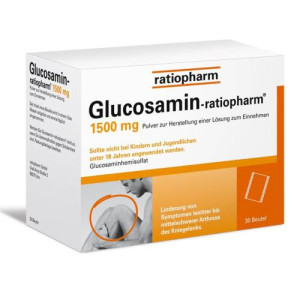 Produktbild von GLUCOSAMIN-RATIOPHARM 1500 mg Plv.z.H.e.L.z.Einn.
