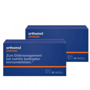 Produktbild von ORTHOMOL IMMUN 30TAB/KAP  2 St Kombipackung Sparset