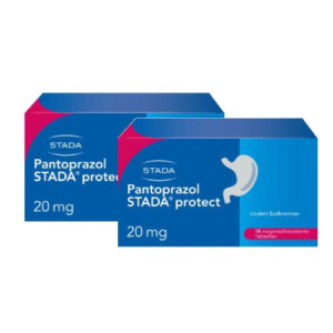 Produktbild von Pantoprazol STADA protect 20 mg magensaftres. Tabl. 2x14St.