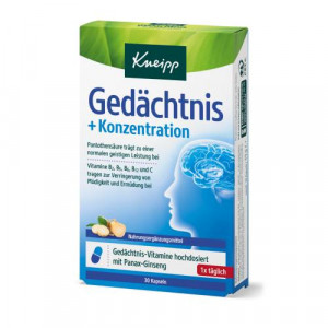 Produktbild von KNEIPP Ged&auml;chtnis+Konzentration Kapseln