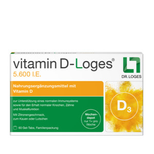 Produktbild von VITAMIN D-LOGES 5.600 I.E. Wochendepot Kautabl.