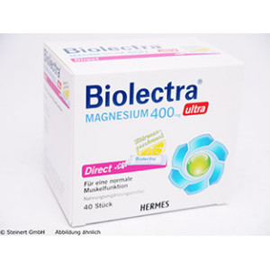 Produktbild von BIOLECTRA Magnesium 400 mg ultra Direct Zitrone