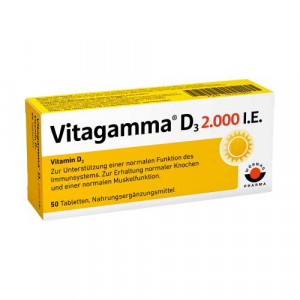 Produktbild von VITAGAMMA D3 2.000 I.E. Vitamin D3 NEM Tabletten