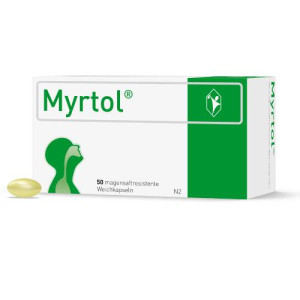 Produktbild von MYRTOL magensaftresistente Weichkapseln