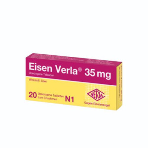 Produktbild von EISEN VERLA 35 mg &uuml;berzogene Tabletten