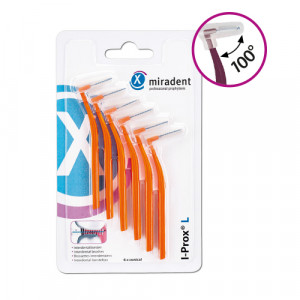 Produktbild von MIRADENT Interdentalb&uuml;rste I-Prox L 0,8 mm orange