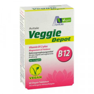 Produktbild von VEGGIE Depot Vitamin B12+Magnesium+Fols&auml;ure Tabl.