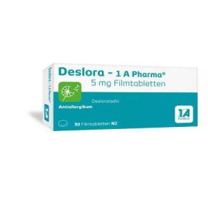 Produktbild von DESLORA-1A Pharma 5 mg Filmtabletten