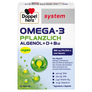Produktbild von DOPPELHERZ Omega-3 pflanzlich system Kapseln