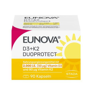 Produktbild von EUNOVA DuoProtect D3+K2 2000 I.E./80 ?g Kapseln