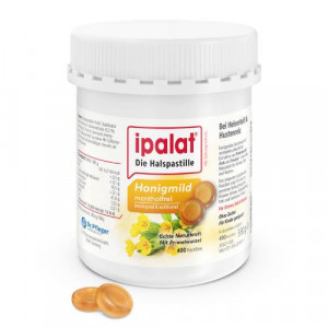 Produktbild von IPALAT Halspastillen honigmild o.Menthol zuckerfr.