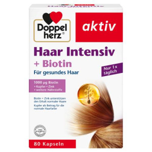 Produktbild von DOPPELHERZ Haar Intensiv+Biotin Kapseln