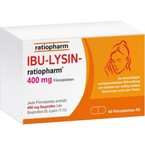 Produktbild von IBU-LYSIN-ratiopharm 400 mg Filmtabletten