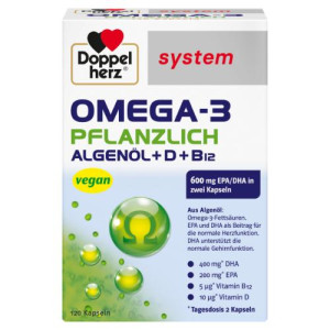Produktbild von DOPPELHERZ Omega-3 pflanzlich system Kapseln