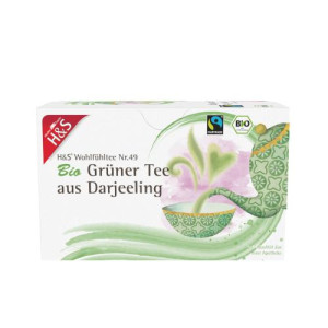 Produktbild von H&S Bio Gr&uuml;ner Tee aus Darjeeling Filterbeutel