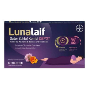 Produktbild von LUNALAIF Guter Schlaf Kombi Depot Tabletten