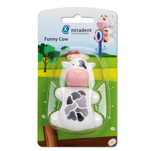 MIRADENT Zahnbürstenhalter Funny Kuh
