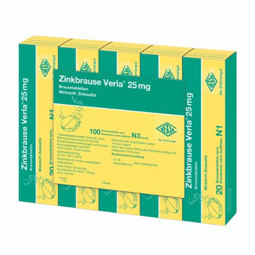 ZINKBRAUSE Verla 25 mg Brausetabletten