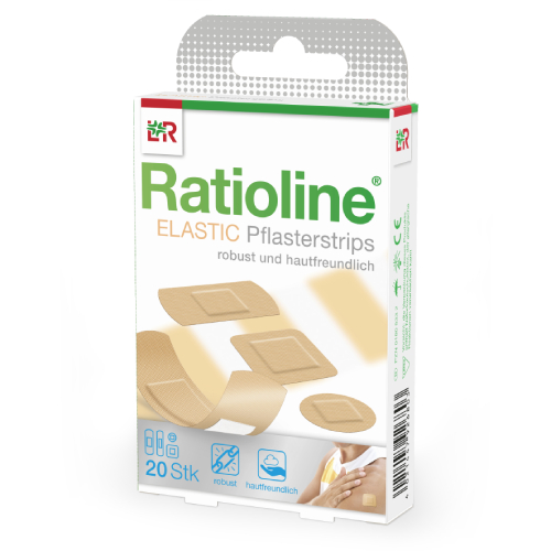 RATIOLINE elastic Pflasterstrips in 4 Größen