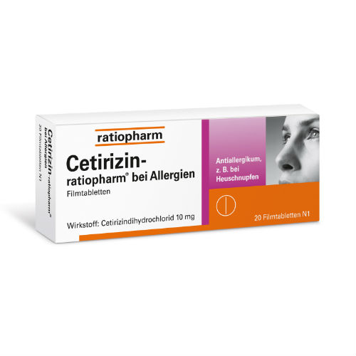 CETIRIZIN-ratiopharm bei Allergien 10 mg Filmtabl.