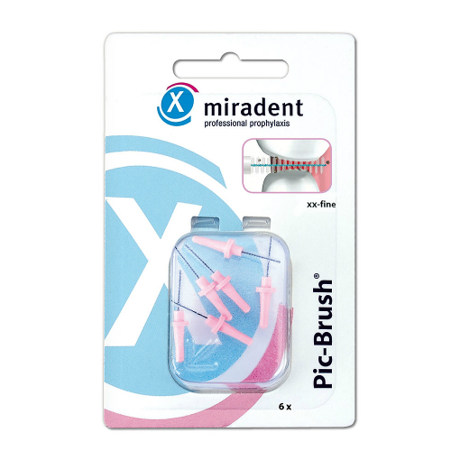 MIRADENT Interd.Pic-Brush Ersatzb.xx-fein pink