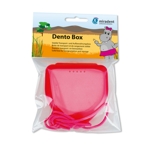 MIRADENT Zahnspangenbox Dento Box I pink