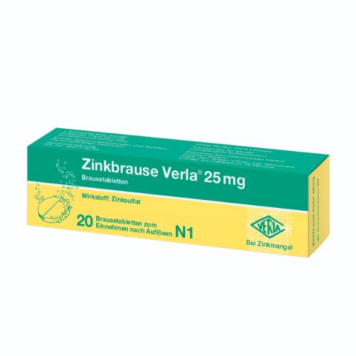 ZINKBRAUSE Verla 25 mg Brausetabletten