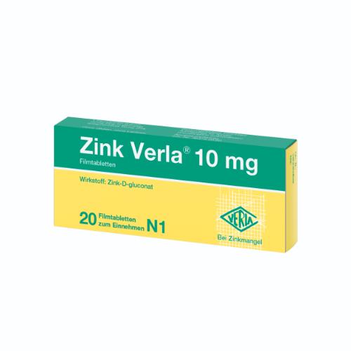 ZINK VERLA 10 mg Filmtabletten