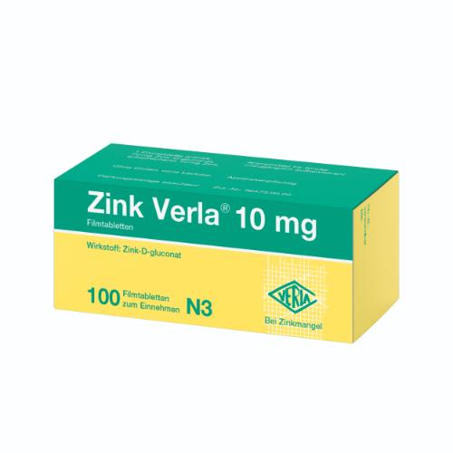 ZINK VERLA 10 mg Filmtabletten