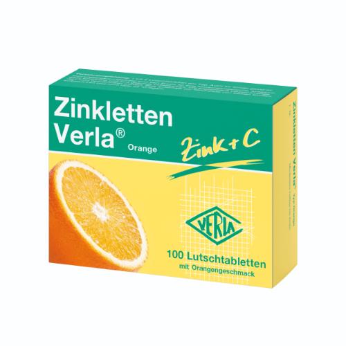 ZINKLETTEN Verla Orange Lutschtabletten