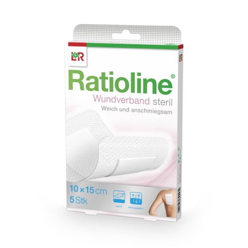 RATIOLINE Wundverband 15x10 cm steril