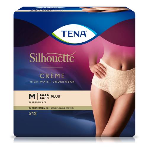 TENA SILHOUETTE plus M creme Inkontinenz Pants