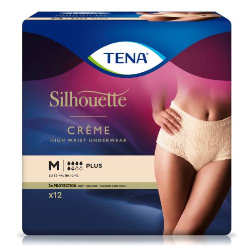 TENA SILHOUETTE plus M creme Inkontinenz Pants