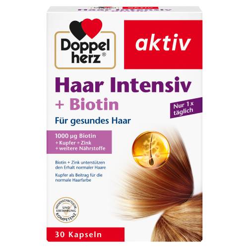 DOPPELHERZ Haar Intensiv+Biotin Kapseln