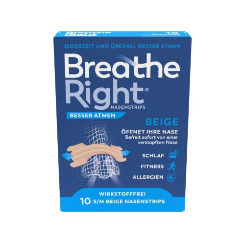 BESSER Atmen Breathe Right Nasenpfl.normal beige