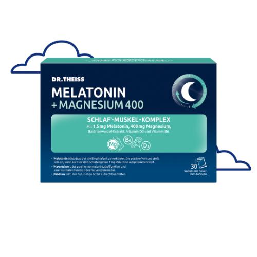 DR.THEISS Melatonin+Magn.400 Schlaf-Komplex Pulver